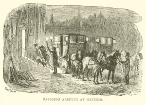 Napoleon přijíždějící do Mayence (rytina) od French School