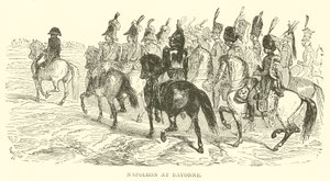 Napoleon v Bayonne (rytina) od French School