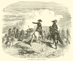 Napoleon na hoře Tábor (rytina) od French School