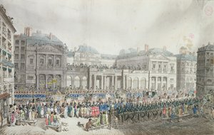 Napoleonův korunovační průvod procházející Státní radou, 2. prosince 1804 od French School