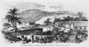 Nová Kaledonie, Isle of Nou, vězení, c.1871-80 od French School
