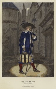 Noční hlídač, 16. století od French School