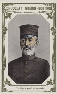 Nogi, japonský generál (barevná fotografie) od French School