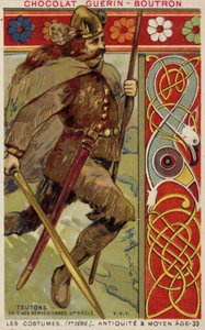 Norský vikingský kostým, 6. století od French School
