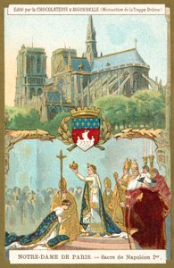 Notre Dame de Paris a korunovace Napoleona I. za císaře Francie od French School