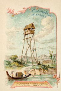 Vyhlídková věž, Indočína (chromolitho) od French School