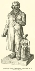 Ohmacht nebo Omacht, ze Štrasburku, zemřel v roce 1834 (rytina) od French School