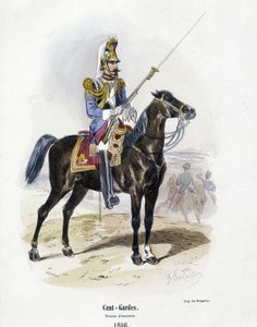 Sto stráží: kostým doprovodu v roce 1856 - v „“Histoire de l