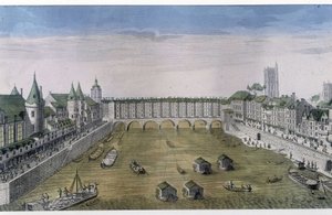Optický pohled na Paříž: v. 1800, město Paříž. od French School