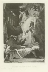 Orestes pronásledovaný fúriemi (hlubotisk) od French School