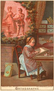 Pravopis (chromolitho) od French School