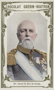 Oscar II, Roi de Suede (barevné foto) od French School