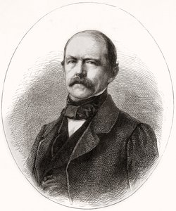 Otto Eduard Leopold, princ z Bismarcku, vévoda z Lauenburgu, z LUnivers Illustré, 1866 od French School
