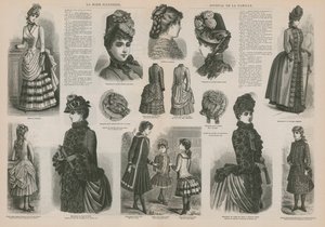 Stránka z La Mode Illustree od French School