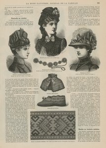 Stránka z La Mode Illustree od French School