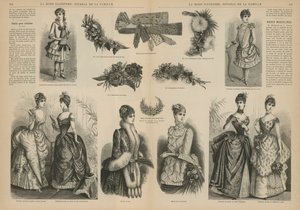 Stránka z La Mode Illustree od French School
