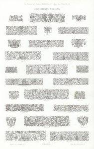 Stránka z typografických vinět (rytina) od French School