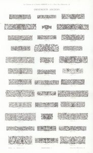 Stránka z typografických vinět (rytina) od French School