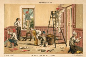 Malování interiéru budovy (chromolitho) od French School