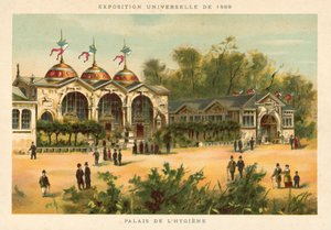 Palác hygieny, výstava Universelle 1889, Paříž od French School