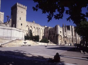 Palác papežů z Avignonu od French School