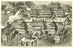 Letní palác, Fang-hou-ching-král nebo bezkonkurenční místo (rytina) od French School
