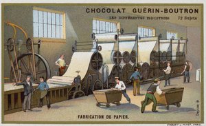 Výroba papíru (chromolitho) od French School