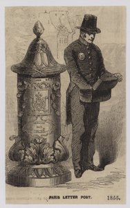 Paris Letter Post, 1855 od French School