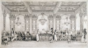 Pařížská kavárna na počátku 19. století. od French School
