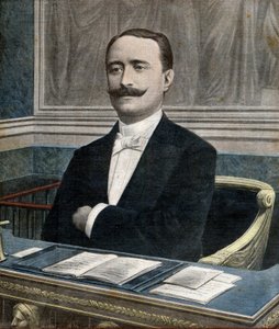 Paul Deschanel (1855-1922), nový předseda Poslanecké sněmovny - titulní strana deníku „Le Petit Journal“ 26. června od French School