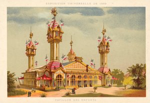 Pavilon dětí, výstava Universelle 1889, Paříž od French School