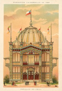 Chilský pavilon, výstava Universelle 1889, Paříž od French School