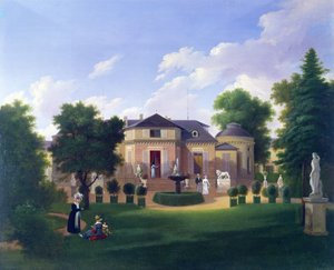 Pavilon Folie-Beaujon v Paříži, cca 1830 od French School