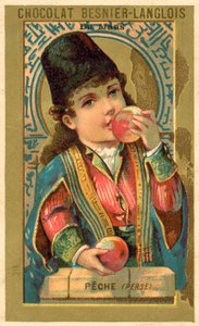 Broskve z Persie (chromolitho) od French School