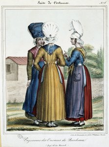 Rolníci z Bordeaux - litografie od French School