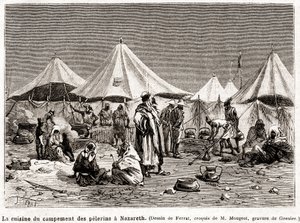 Píkaná pouť na svatá místa od 25. dubna do 8. června 1882 (rytina) od French School