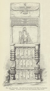 Persepolis, basreliéf na rámu dveří Síně sta sloupů od French School