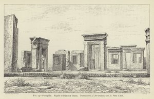 Persepolis, fasáda paláce Darius od French School