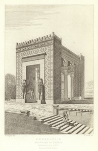 Persepolis, Propylaea of Xerxes, Perspektivní pohled, restauroval Ch Chipiez od French School