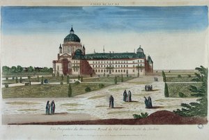 Perspektivní pohled na klášter Val-de-Grace ze zahrad od French School
