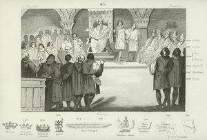 Filip IV. z Francie svolává generální stavy, palác Louuvre, Paříž, 1302 od French School