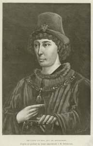 Philippe Le Bon, vévoda z Burgundska (rytina) od French School