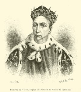 Filip z Valois (rytina) od French School