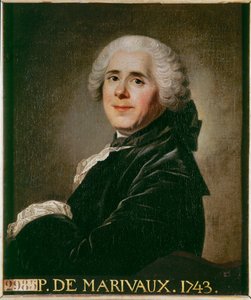 Pierre Carlet de Marivaux, francouzský dramatik a spisovatel ... od French School