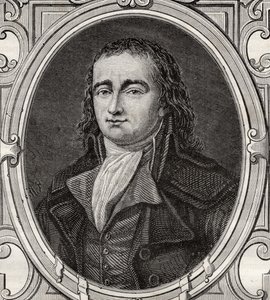 Pierre Gaspard Chaumette (1763-94) z „Histoire de la Revolution Francaise“ od Louise Blanca (1811-82) od French School