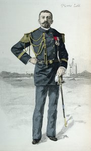 Pierre Loti (1850-1923), ilustrace na obálce La Revue Illustree, 1. října 1889 od French School