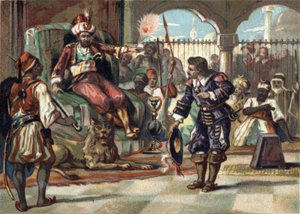 Pierre Porcon de La Barbinais, kapitán fregaty, byl zajat dey Alžíru. Poslal ho, aby vyjednal s králem Ludvíkem XIV. zacházení s francouzskými zajatci v Alžírsku a mírové dohody. Král návrhy odmítl a bretaňská kom od French School