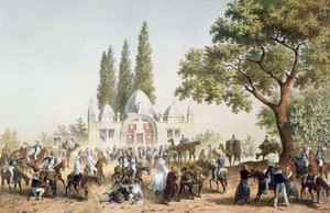 Poutníci se zastavili v Jaffě u fontány Sabil Abu Nabut od French School