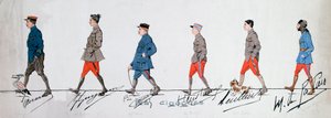 Piloti eskadry „The Storks““ během první války. Paříž. Muzeum dvou světových válek od French School