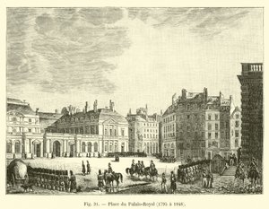 Place du Palais-Royal, 1795 až 1848 od French School